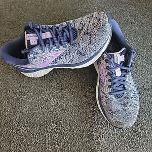 Brooks Women's Ghost Running Shoes - Blue and Purple